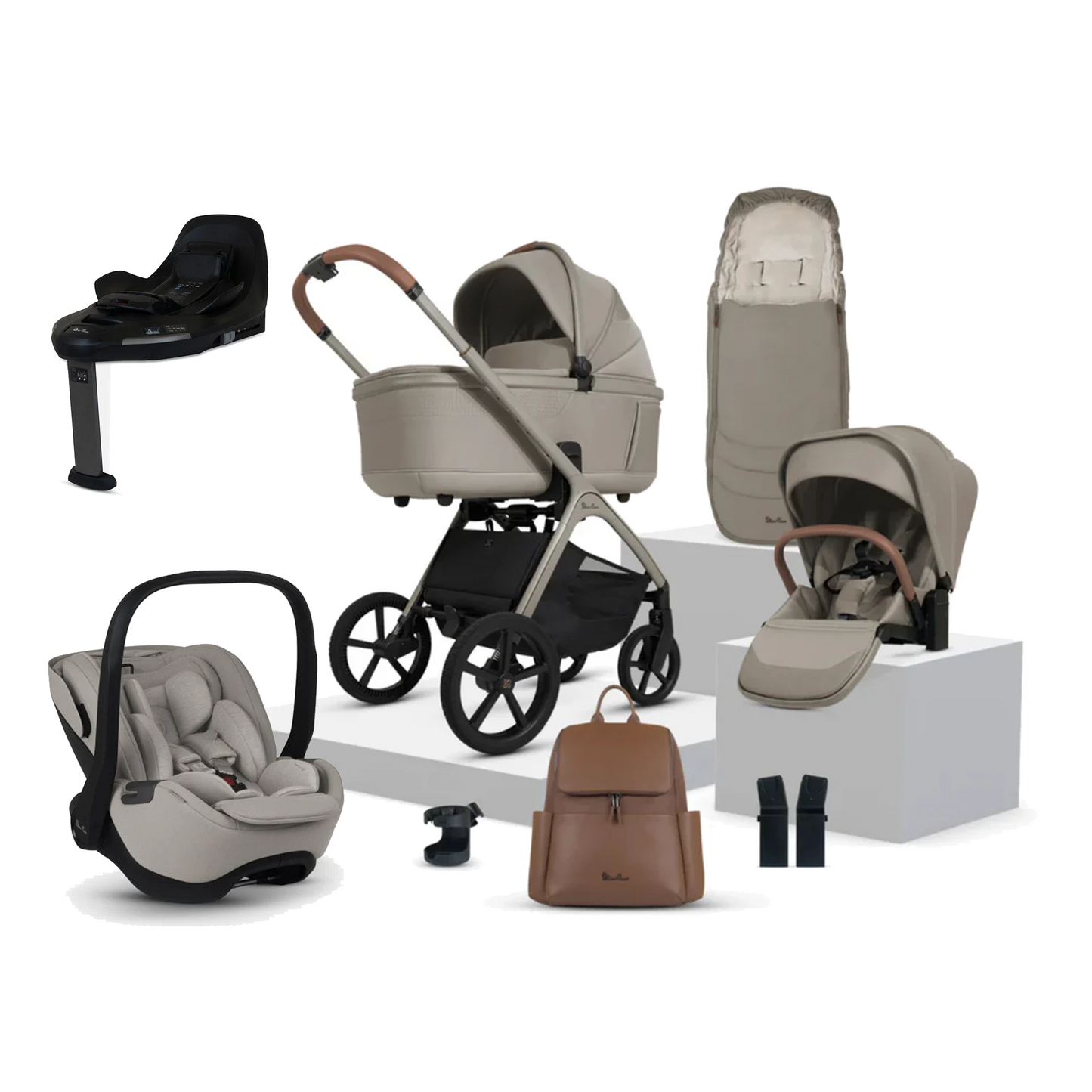 Silver Cross Cove Bundle With Silver Cross Glide Plus 360 Car Seat And Base