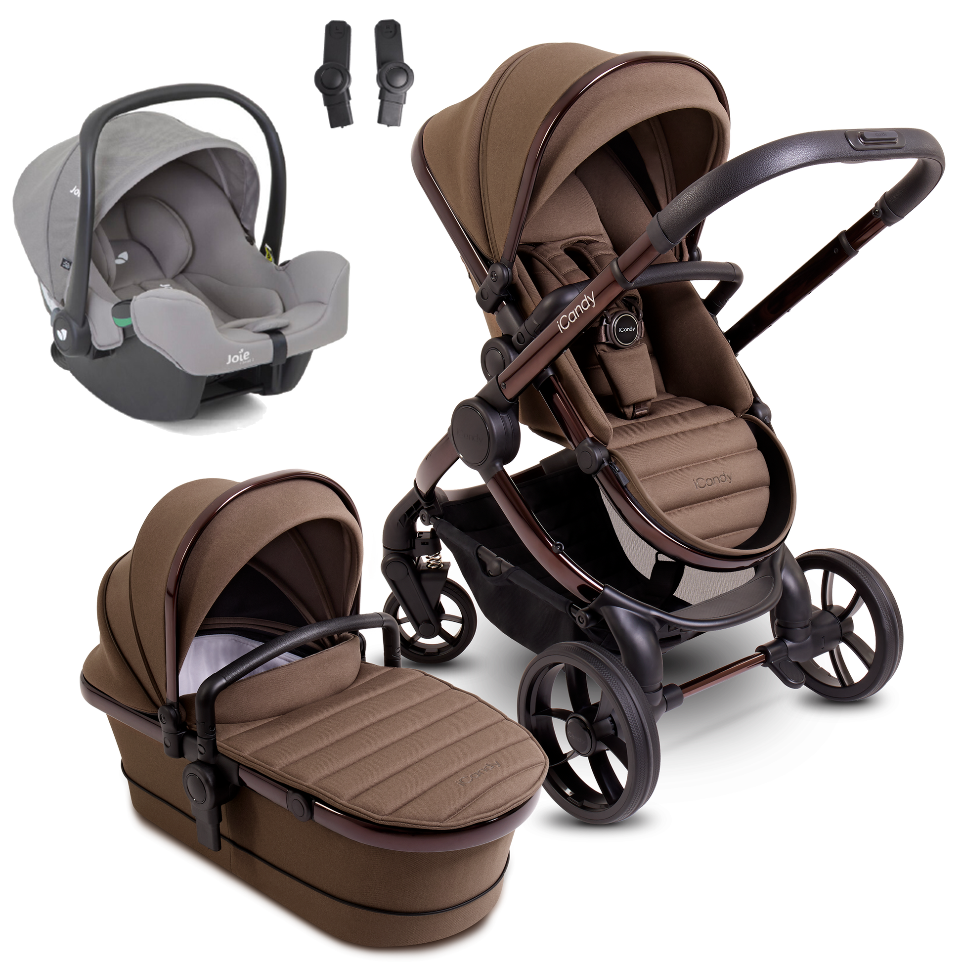 iCandy Peach 7 Complete Bundle with Joie iSnug 2 Car Seat