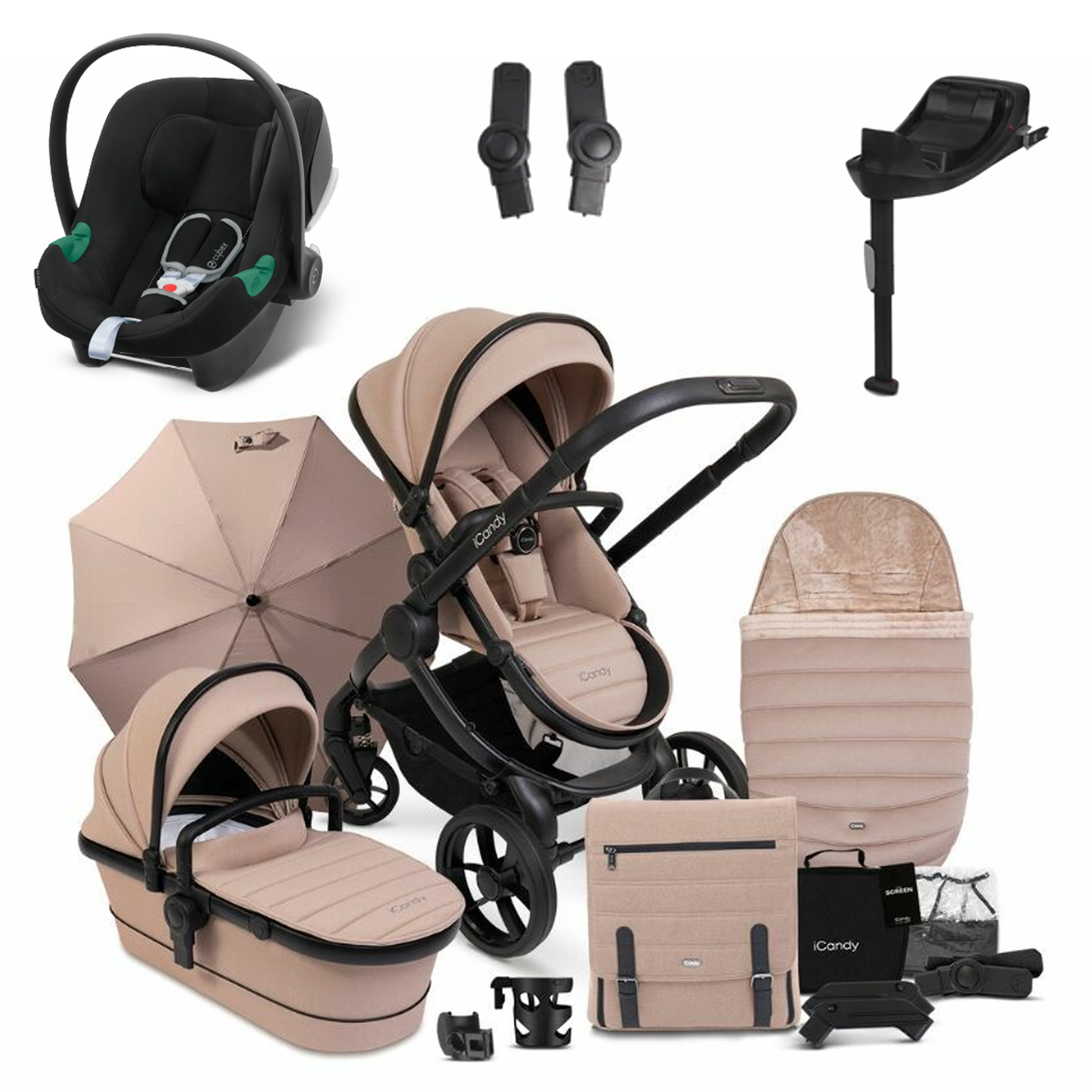 iCandy Peach 7 Bundle with Cybex Aton B2 and Base