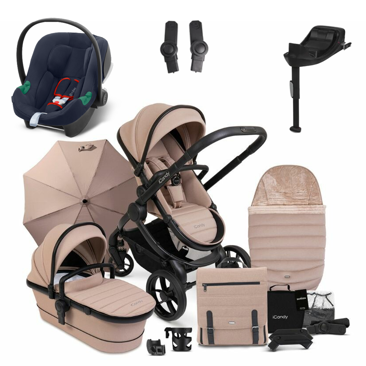 iCandy Peach 7 Bundle with Cybex Aton B2 and Base