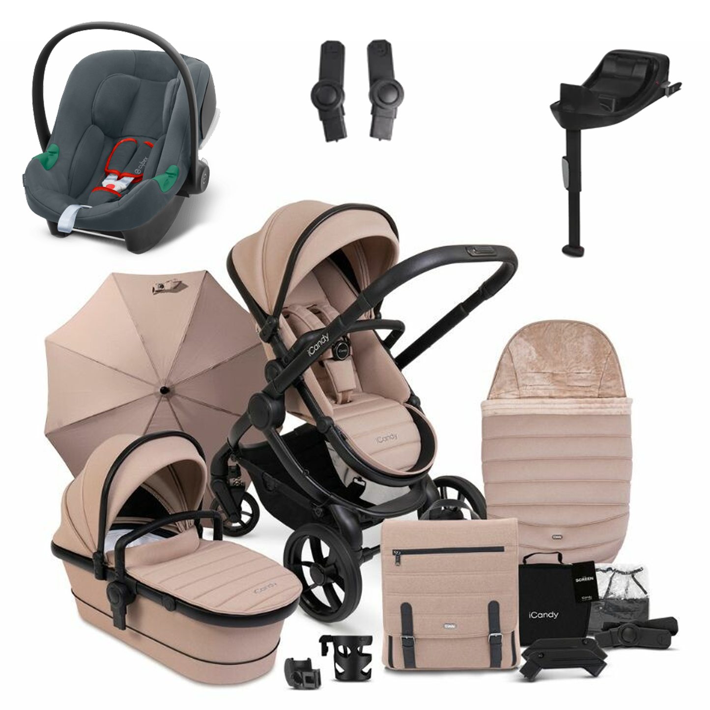 iCandy Peach 7 Bundle with Cybex Aton B2 and Base