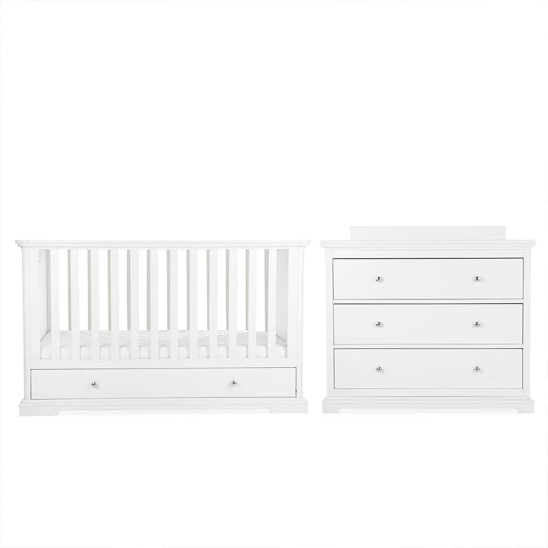 CuddleCo Beaumont 2 Piece Set with Low Cotbed and Dresser