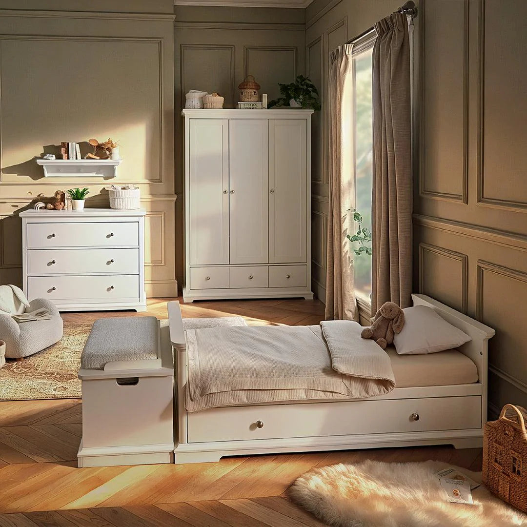 CuddleCo Beaumont 2 Piece Set with Low Cotbed and Dresser