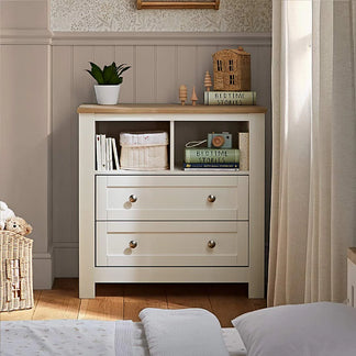 CuddleCo Burford 3 Piece Range with Cot Bed, Dresser Changer and Wardrobe