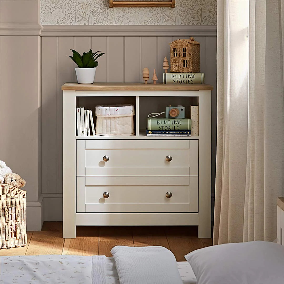 CuddleCo Burford 3 Piece Range with Cot Bed, Dresser Changer and Wardrobe