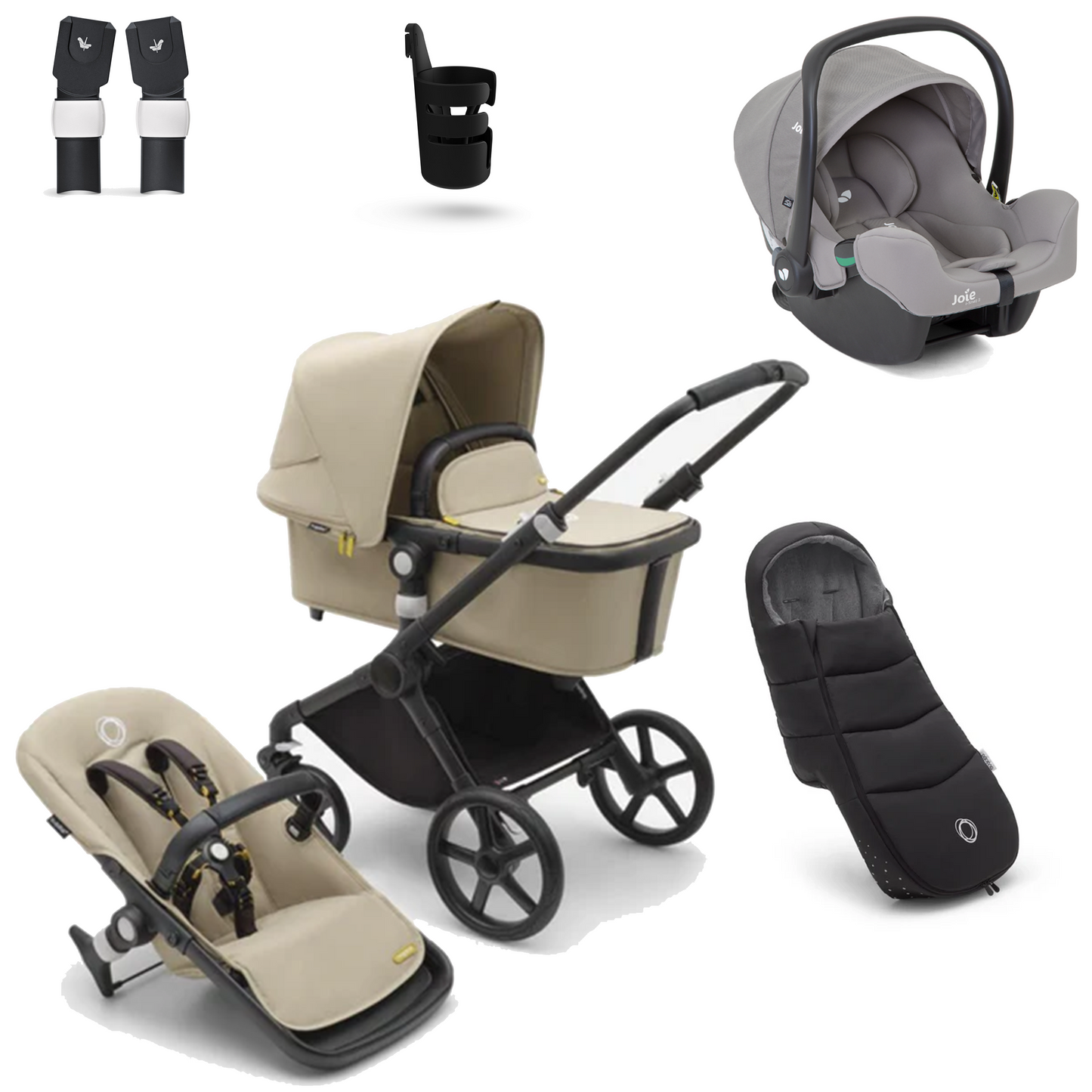 Bugaboo Fox Cub Essential Bundle with Joie iSnug