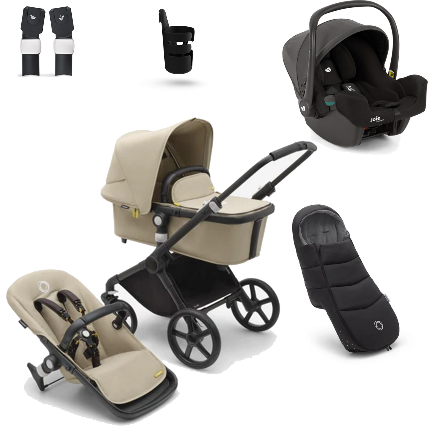 Bugaboo Fox Cub Essential Bundle with Joie iSnug