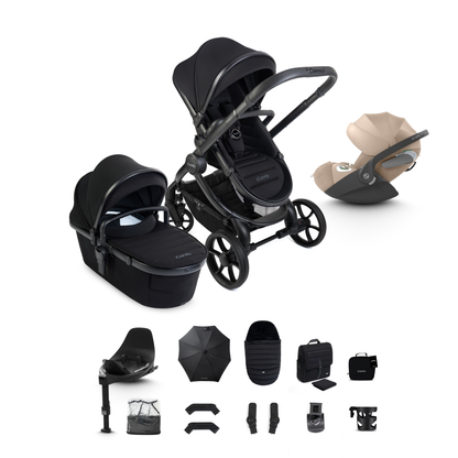 iCandy Peach 8 Complete Travel System Bundle with Cybex Cloud T Infant Car Seat & Isofix Base