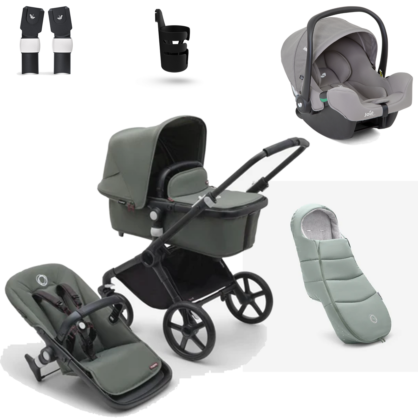 Bugaboo Fox Cub Essential Bundle with Joie iSnug