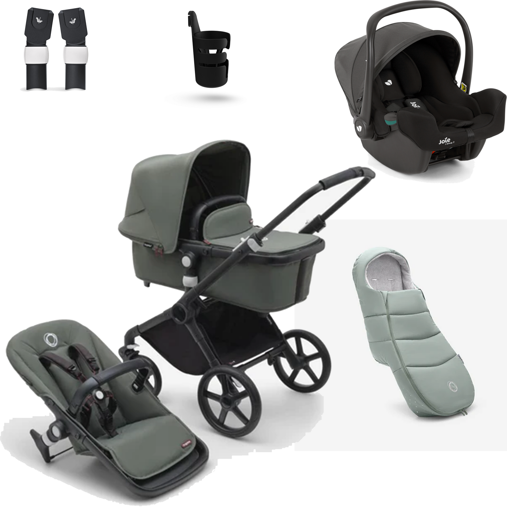 bugaboo fox 3 bundles Bugaboo Fox Cub Essential Bundle with Joie iSnug – BabyDoc Shop Ireland