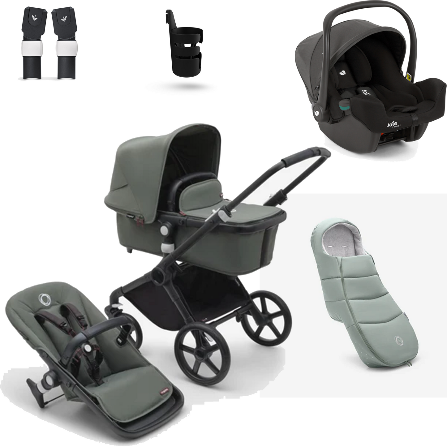 Bugaboo Fox Cub Essential Bundle with Joie iSnug