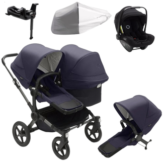Bugaboo Donkey 5 Duo (Double) with Bugaboo Turtle Car Seat & Base