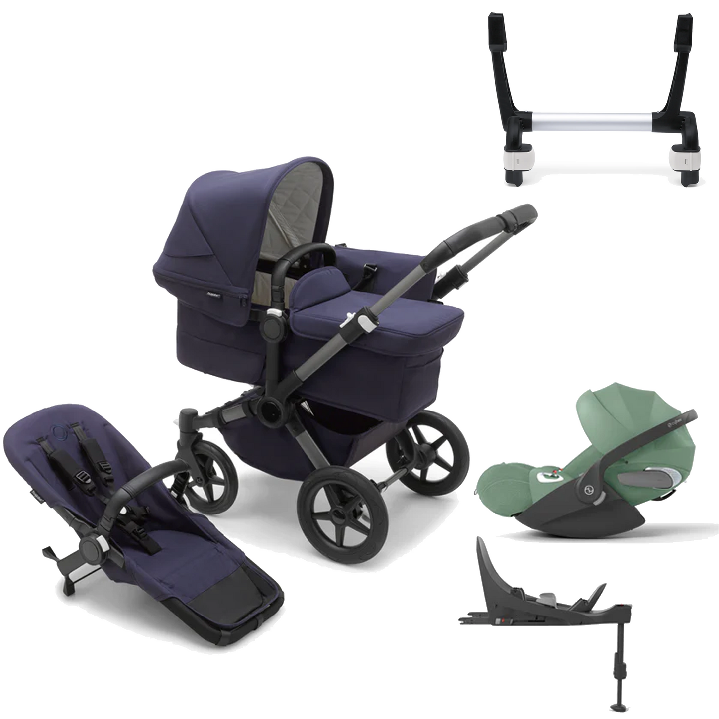 Bugaboo Donkey 5 Mono (Single) with Cybex Cloud T and Base T