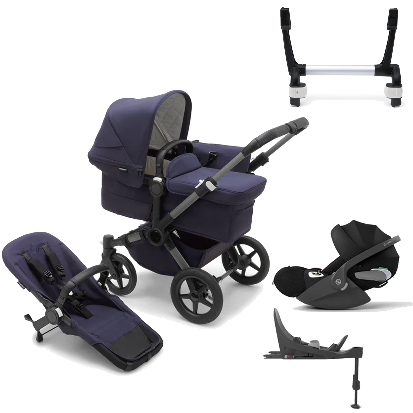 Bugaboo Donkey 5 Mono (Single) with Cybex Cloud T and Base T