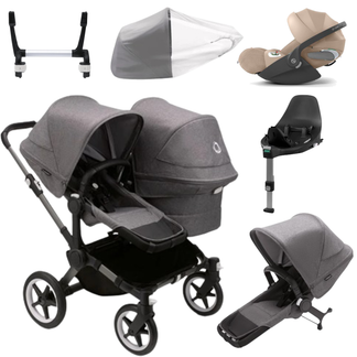 Bugaboo Donkey 5 Duo (Double) with Cybex Cloud T and Base T
