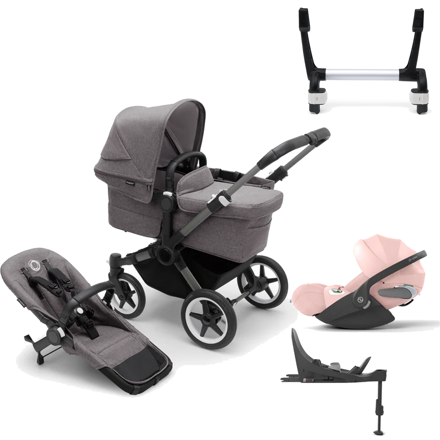 Bugaboo Donkey 5 Mono (Single) with Cybex Cloud T and Base T