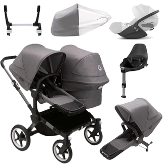 Bugaboo Donkey 5 Duo (Double) with Cybex Cloud T and Base T