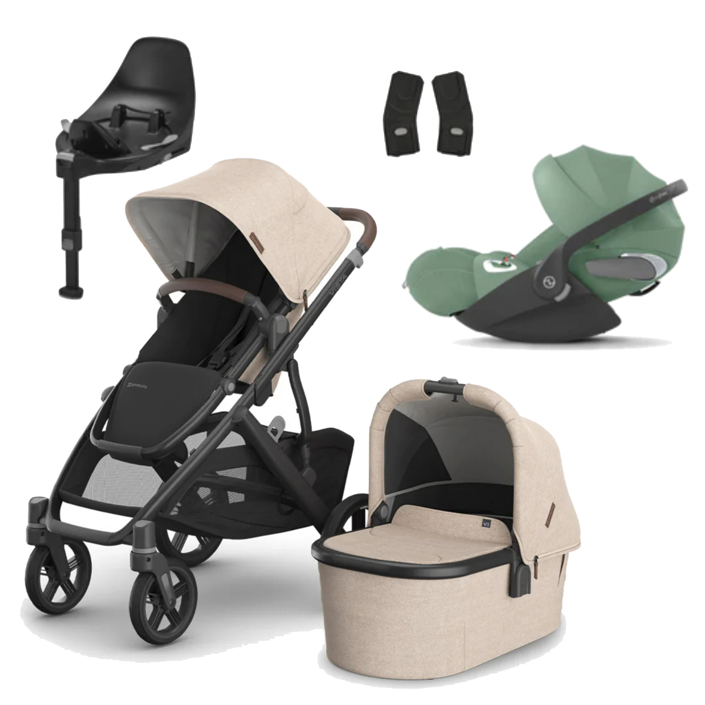 UPPAbaby Vista V3 Buggy with Cybex Cloud T and Base T