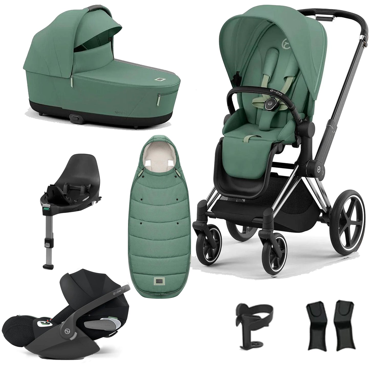 Cybex Priam Essentials Bundle with Cybex Cloud T and Base T