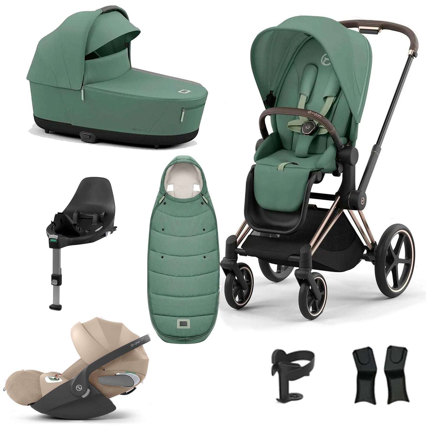 Cybex Priam Essentials Bundle with Cybex Cloud T and Base T