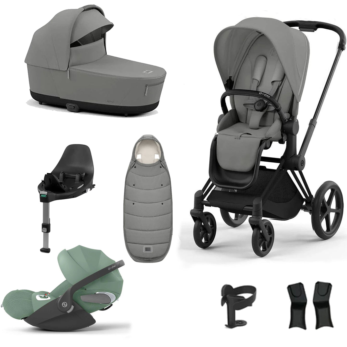 Cybex Priam Essentials Bundle with Cybex Cloud T and Base T