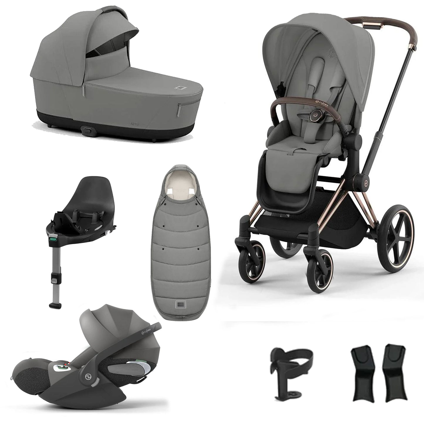 Cybex Priam Essentials Bundle with Cybex Cloud T and Base T