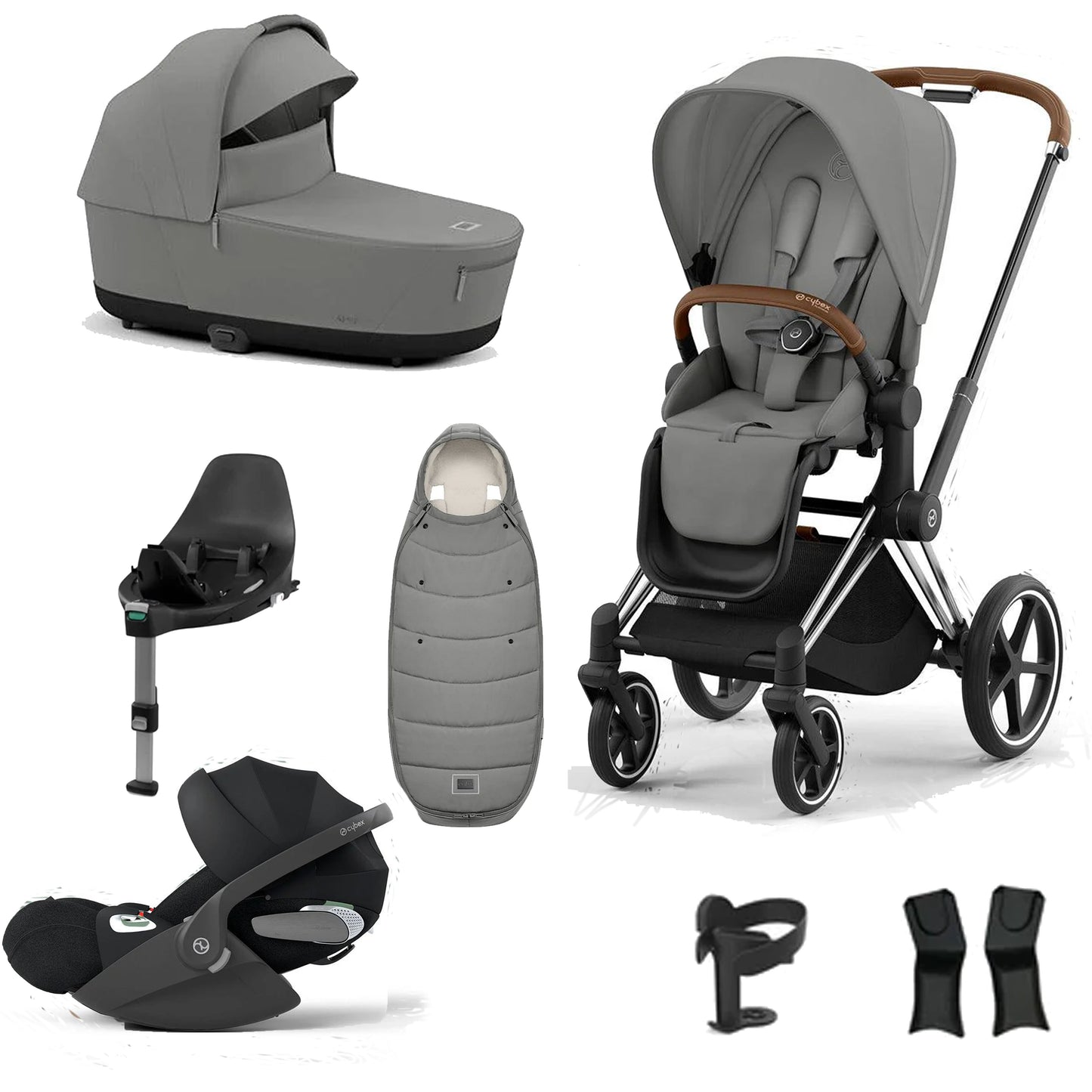 Cybex Priam Essentials Bundle with Cybex Cloud T and Base T