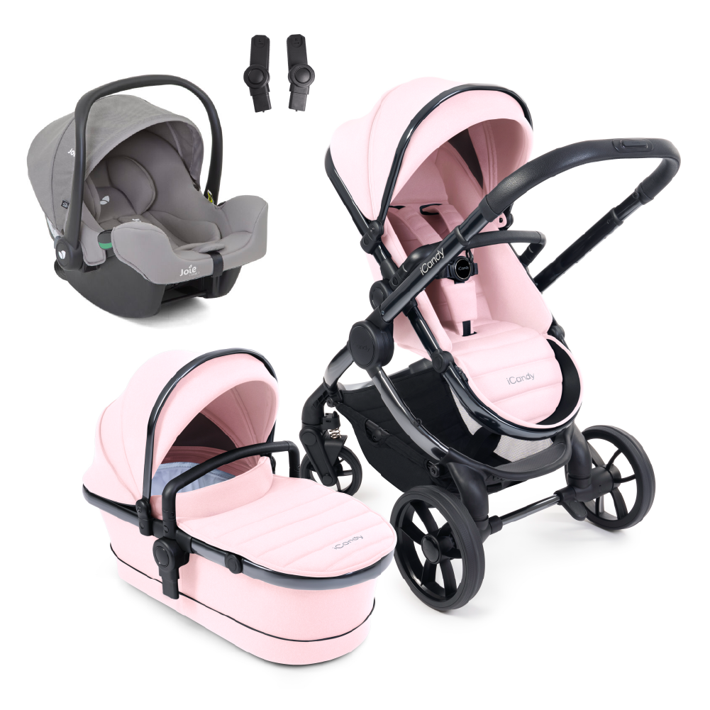 iCandy Peach 7 Complete Bundle with Joie iSnug 2 Car Seat