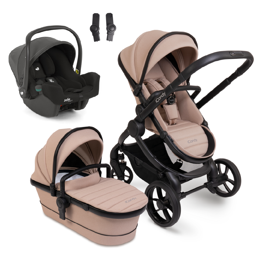 iCandy Peach 7 Complete Bundle with Joie iSnug 2 Car Seat