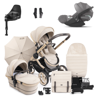 iCandy Peach 7 Bundle with Cybex Cloud T and Base T Biscottie