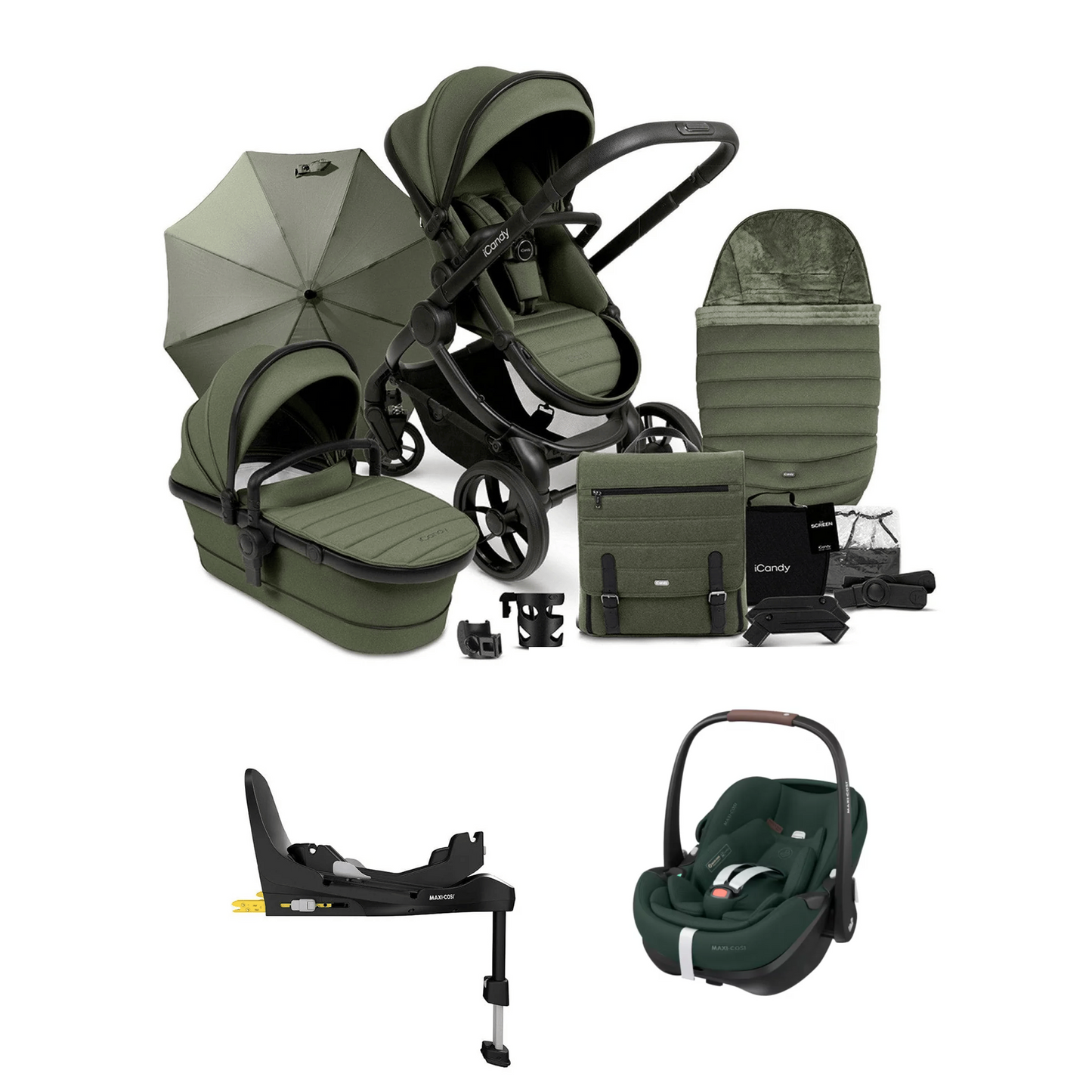 iCandy Peach 7 Bundle with Maxi Pebble Pro 2 And Familyfix Pro Isofix Base