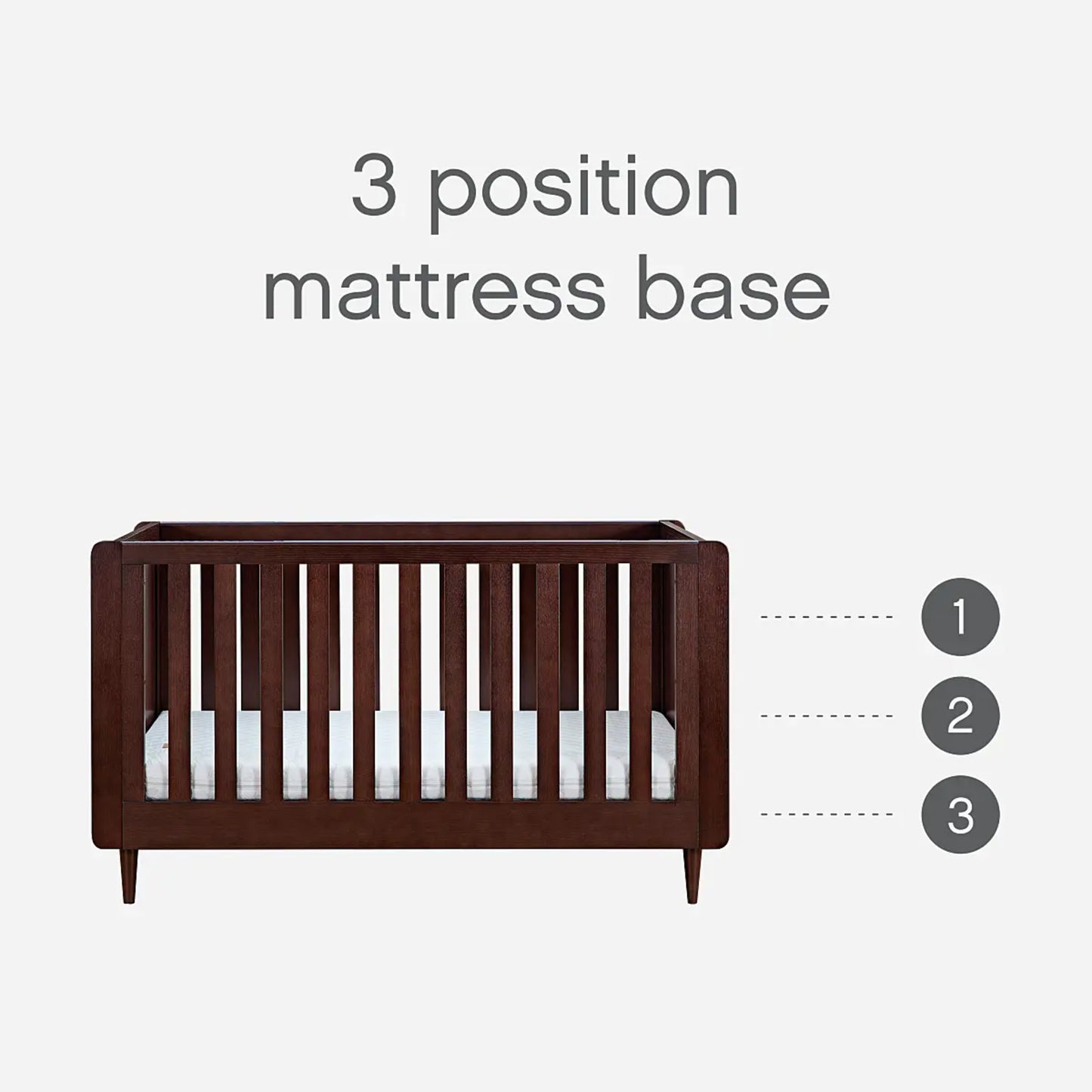 Tutti Bambini Japandi 3 Piece with Cot Bed, Dresser Changer and Wardrobe
