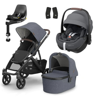 UPPAbaby Vista V3 Buggy with Maxi Cosi Pebble 360 Pro2 and Familyfix Pro Isofix Base