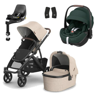 UPPAbaby Vista V3 Buggy with Maxi Cosi Pebble 360 Pro2 and Familyfix Pro Isofix Base
