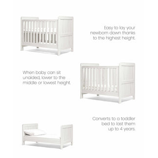 Mamas and Papas Atlas 2 Piece Small Cotbed and Dresser Changer