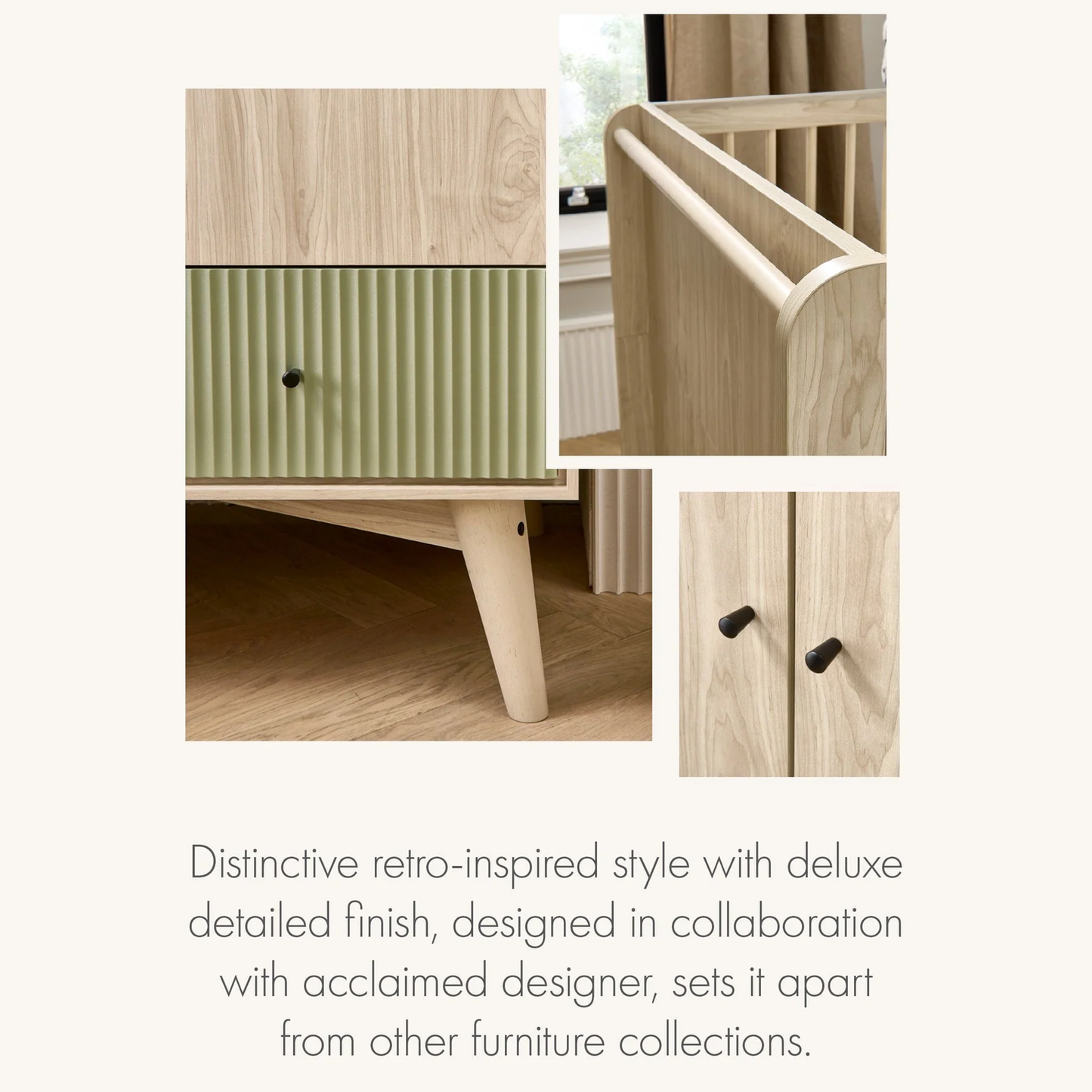 Mamas & Papas Coxley 3 Piece Cotbed Range with Dresser Changer and Wardrobe