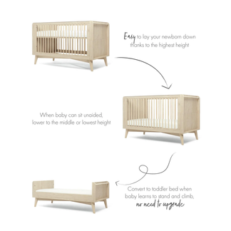 Mamas & Papas Coxley 3 Piece Cotbed Range with Dresser Changer and Wardrobe