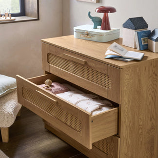 Mamas & Papas Esna 3 Piece Set with Cot Bed, Dresser and Wardrobe