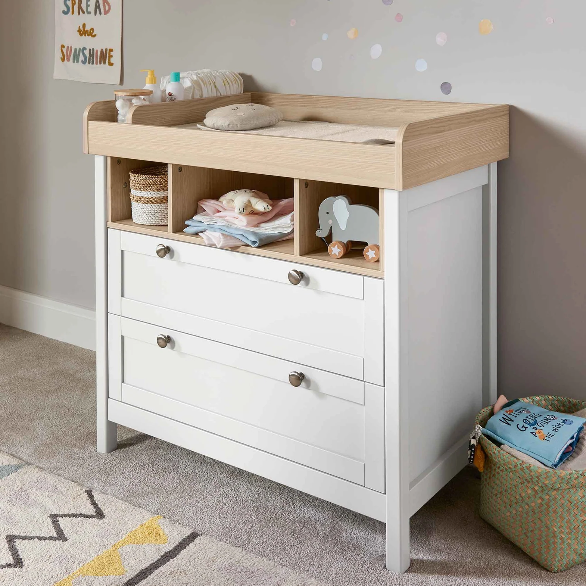 Modern changing on sale table dresser