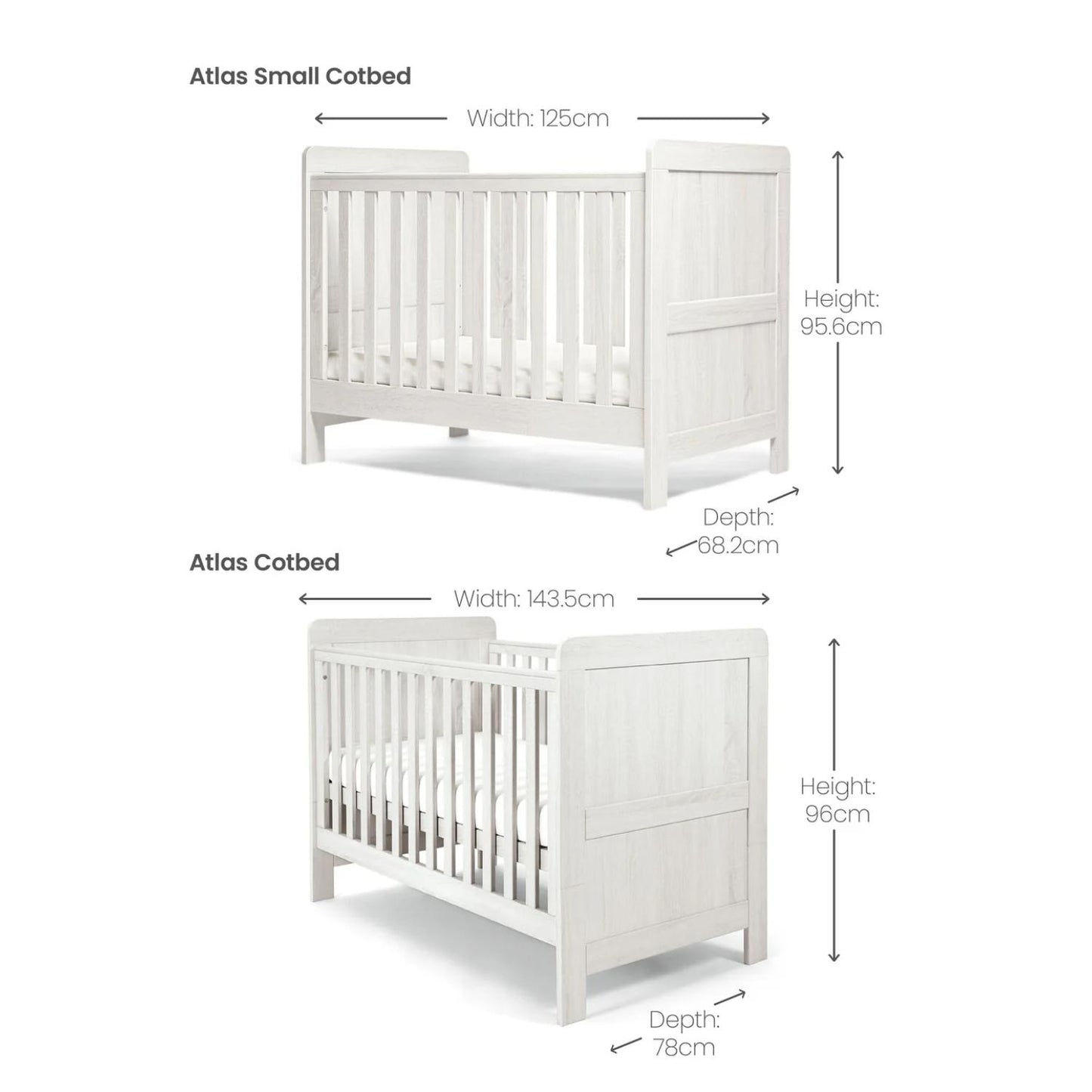 Mamas and Papas Atlas Small Cotbed