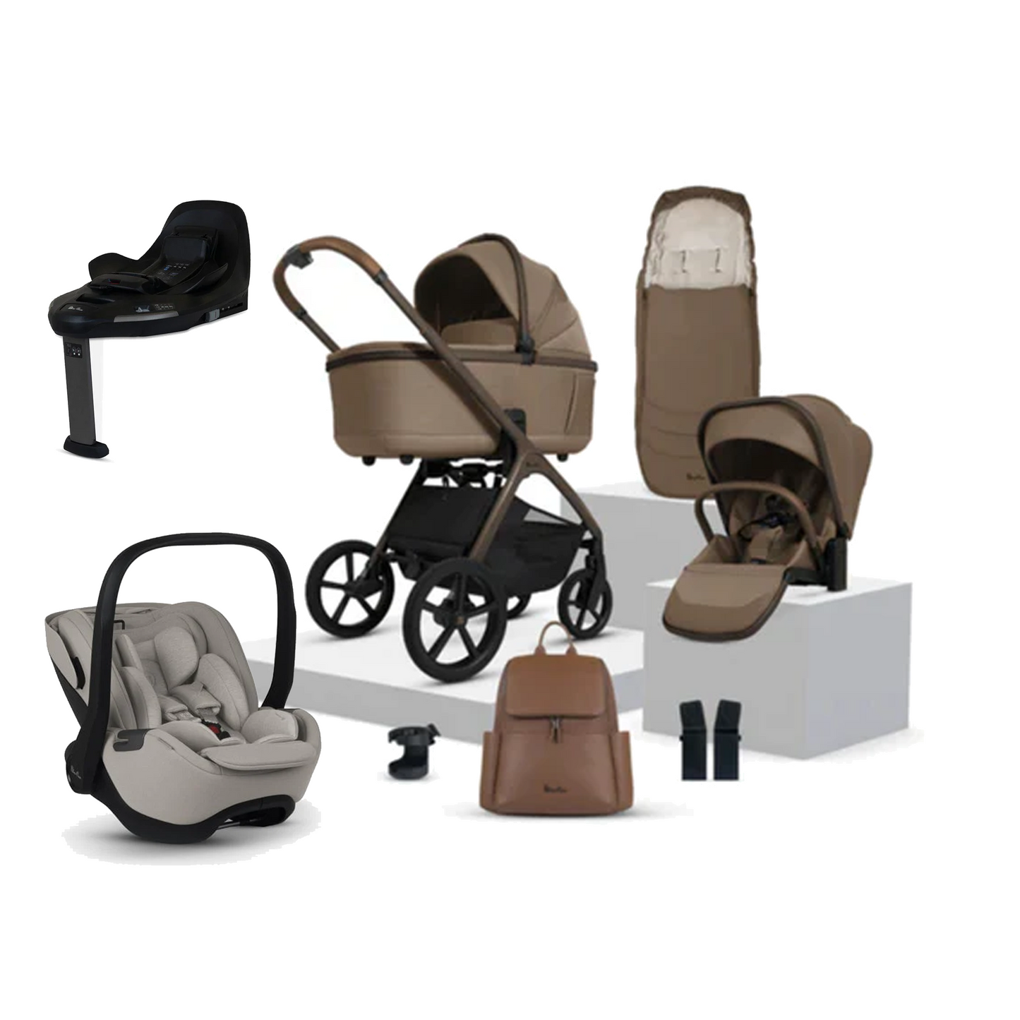 Silver Cross Cove Bundle With Silver Cross Glide Plus 360 Car Seat And Base