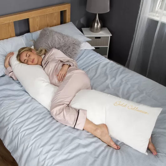 CuddleCo Organic Cotton 6ft Deluxe Body and Baby Support Pillow