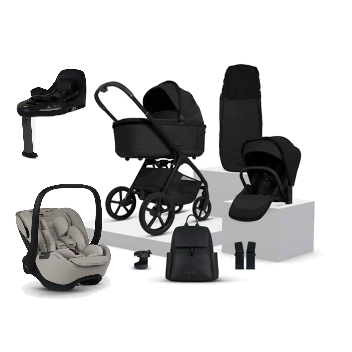 Silver Cross Cove Bundle With Silver Cross Glide Plus 360 Car Seat And Base