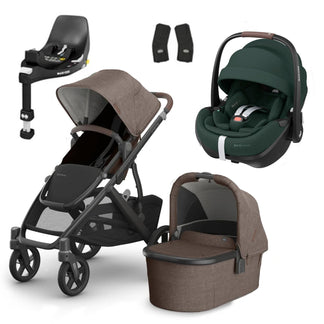 UPPAbaby Vista V3 Buggy with Maxi Cosi Pebble 360 Pro2 and Familyfix Pro Isofix Base