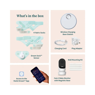 Owlet Dream Sock and Cam 2 Bundle