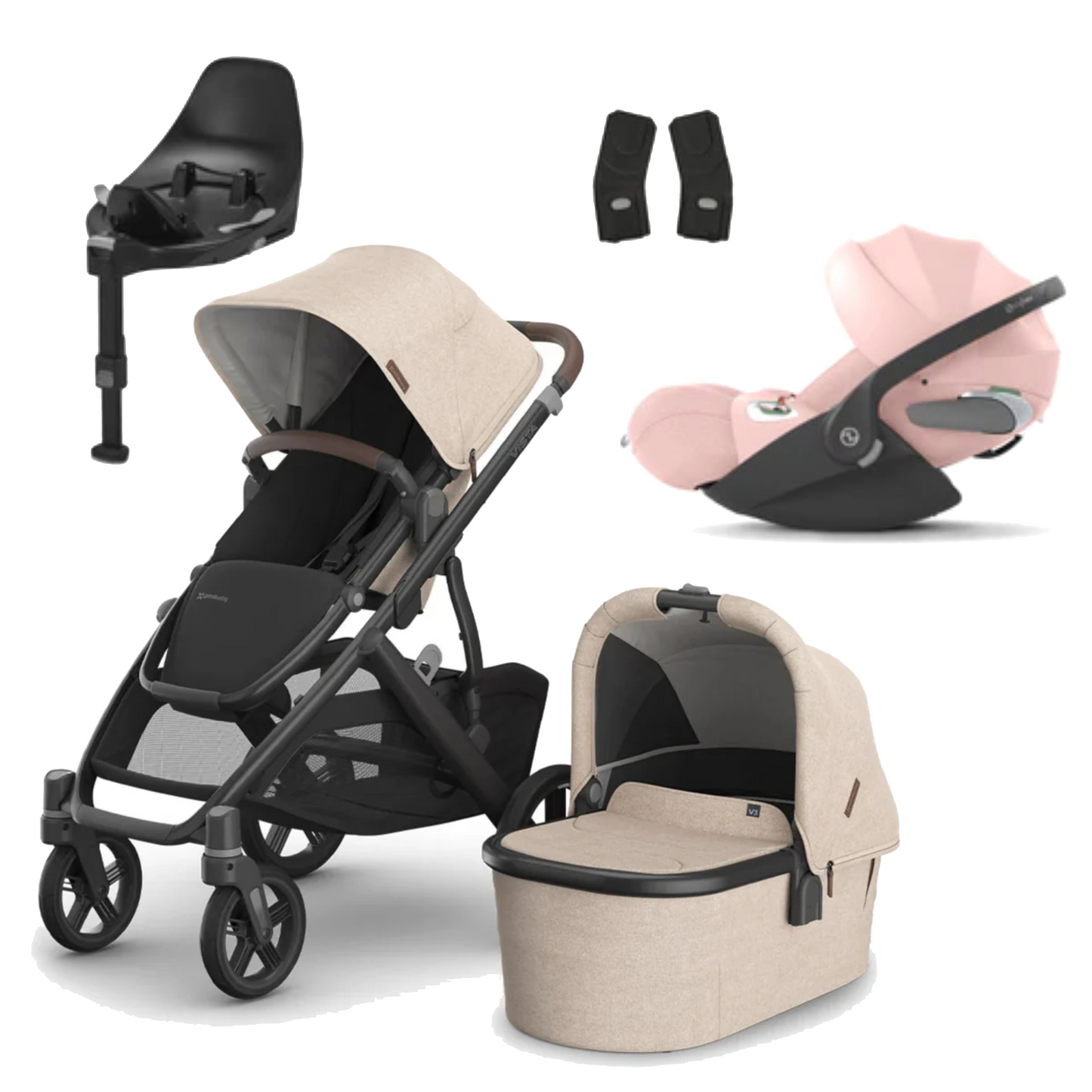 UPPAbaby Vista V3 Buggy with Cybex Cloud T and Base T