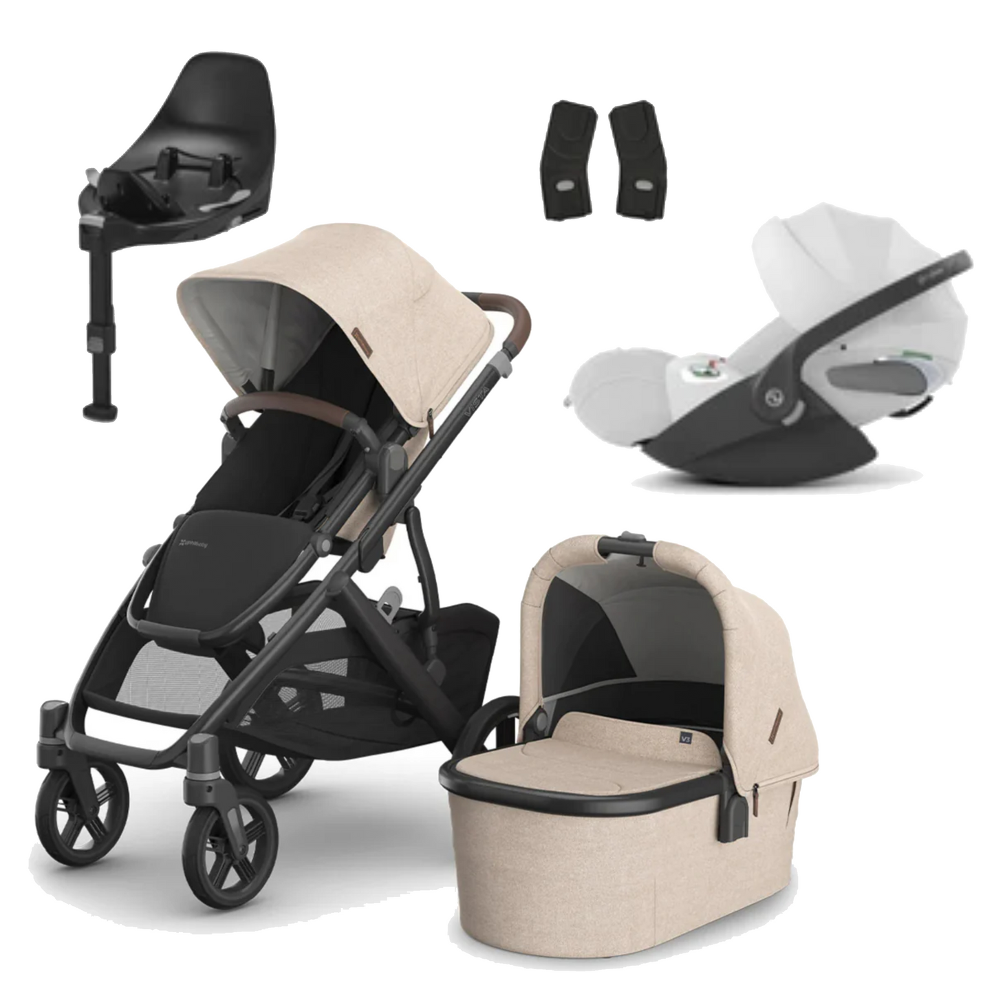 UPPAbaby Vista V3 Buggy with Cybex Cloud T and Base T