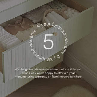 CuddleCo Remi 3 Piece set with Cotbed, Dresser and Wardrobe