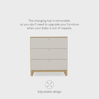 CuddleCo Remi 2 Piece set with Cotbed and Dresser