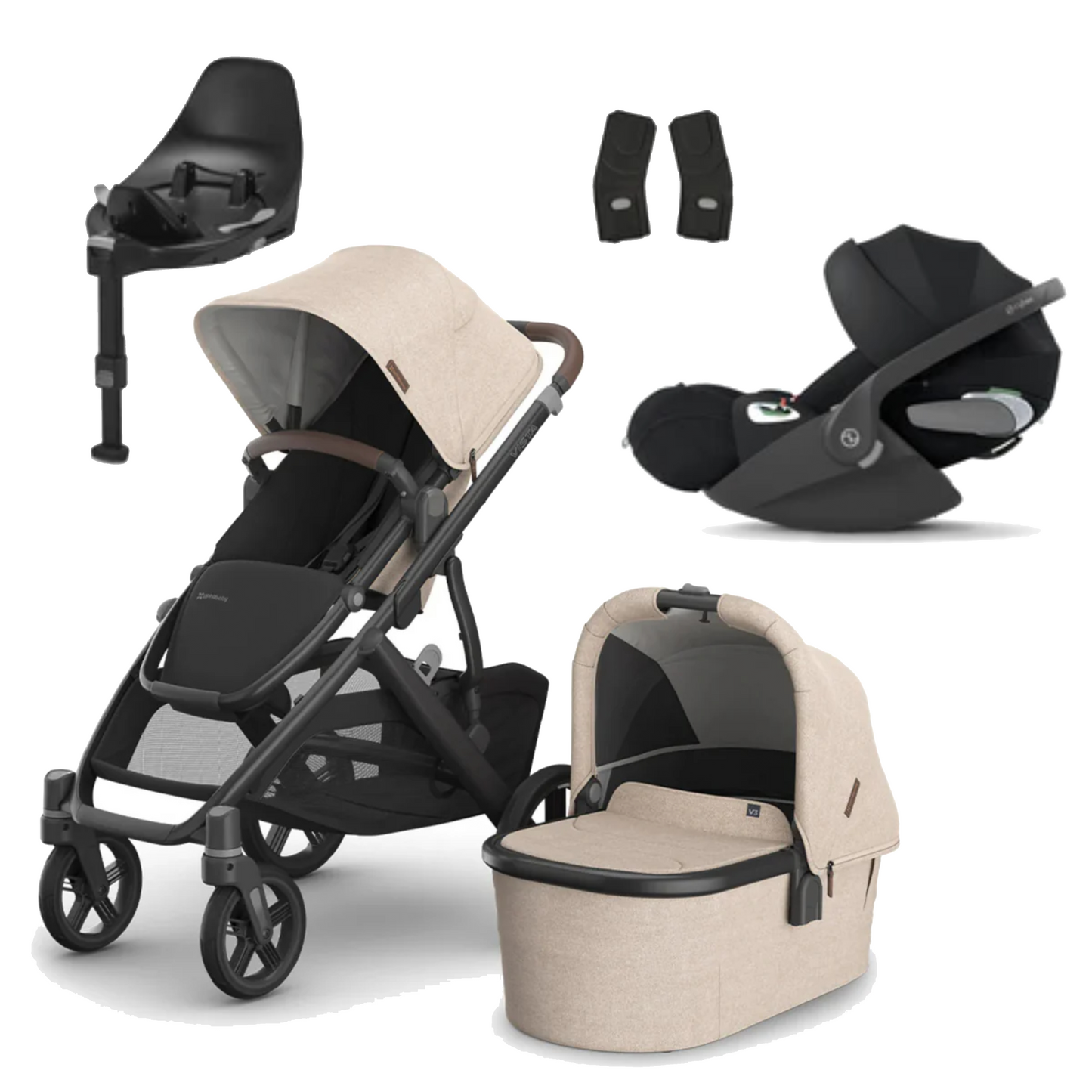 UPPAbaby Vista V3 Buggy with Cybex Cloud T and Base T